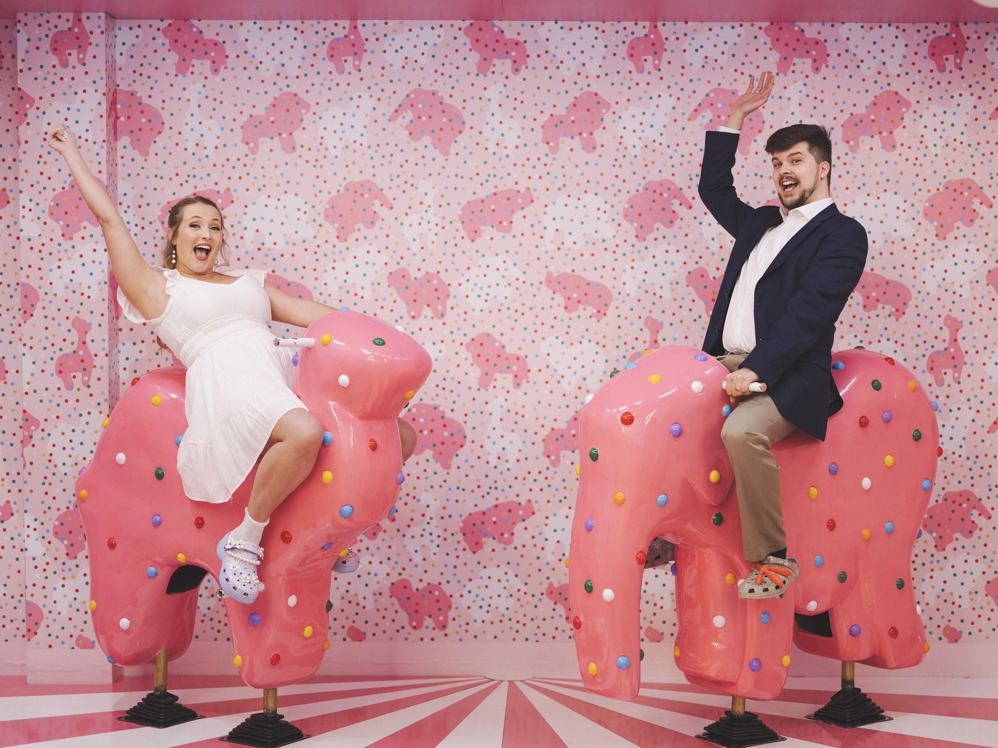 Sara and Conor Wagner, Museum of Ice Cream, Austin wedding