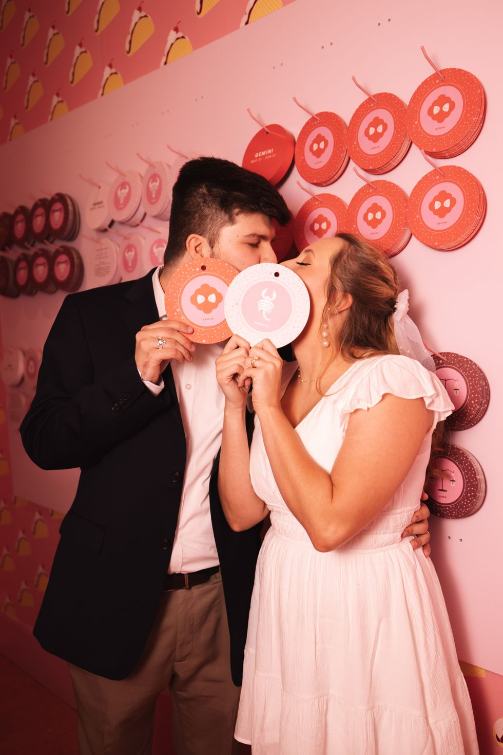Sara and Conor Wagner, Museum of Ice Cream, Austin wedding