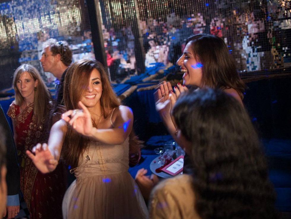 Sayona Shayegani dances at Bollywood Ball