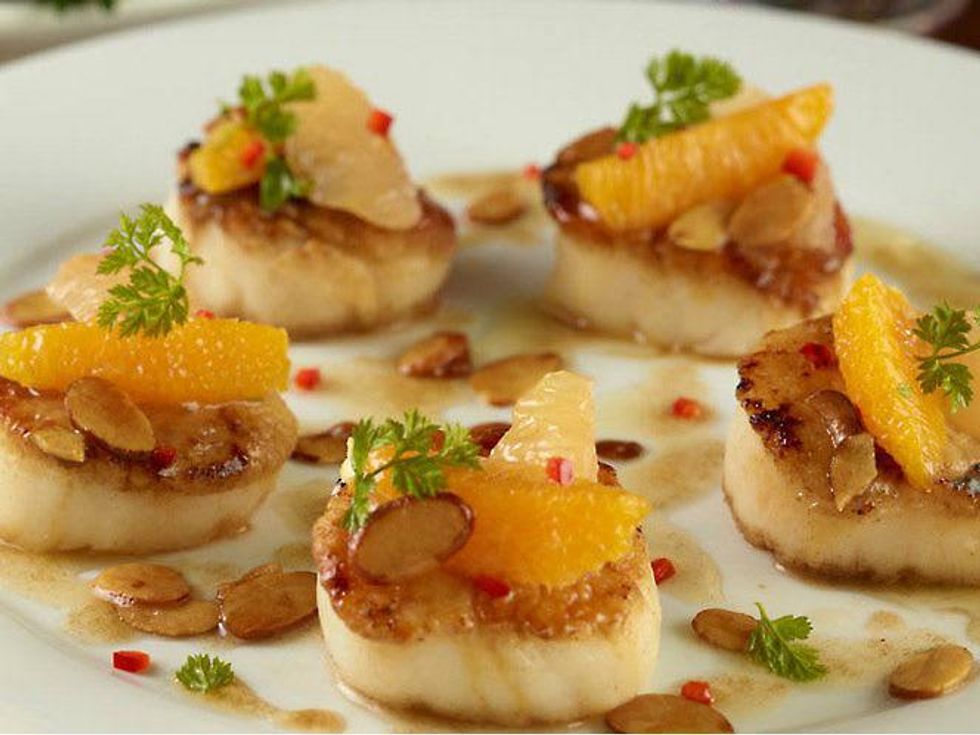 Scallops at Eddie V's restaurant