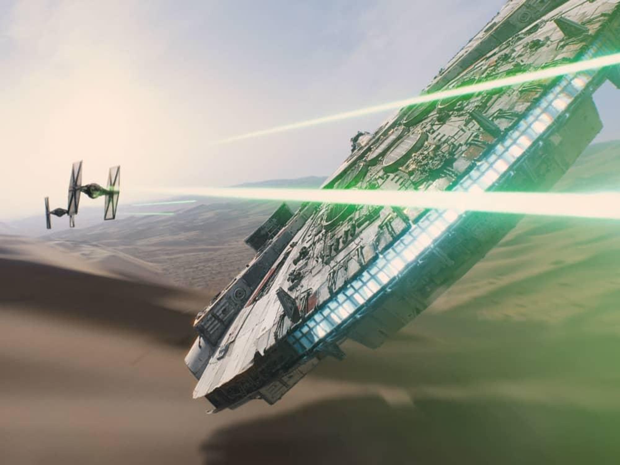 Scene from Star Wars: The Force Awakens