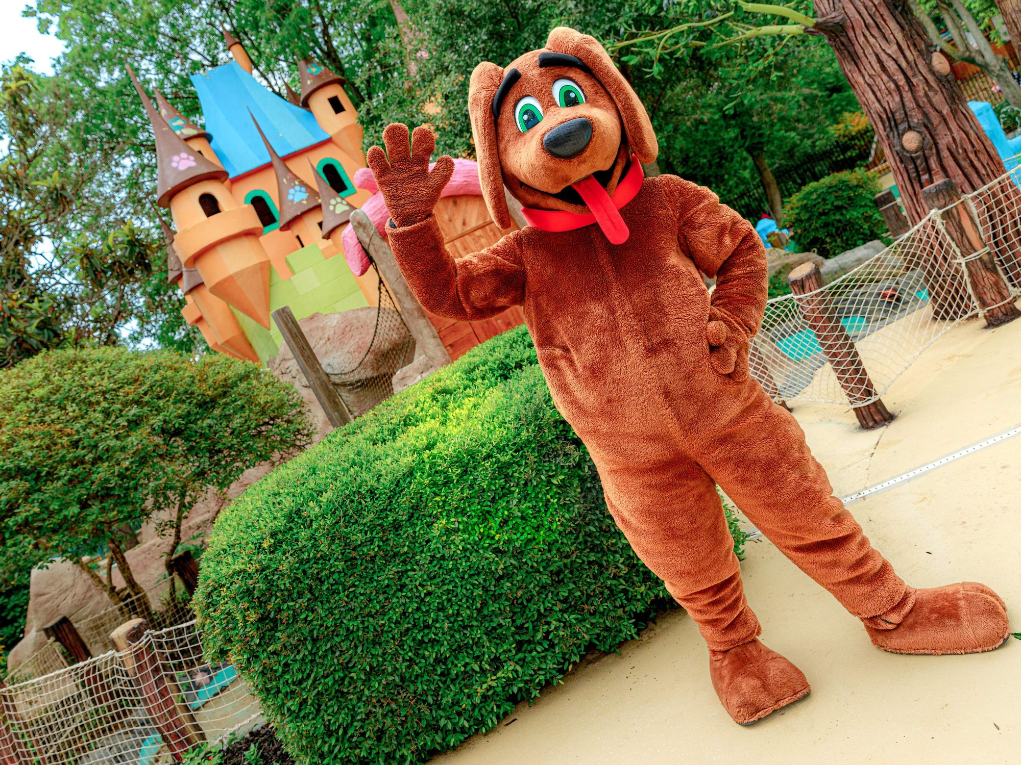 Schlitterbahn New Braunfels dog mascot Schatze