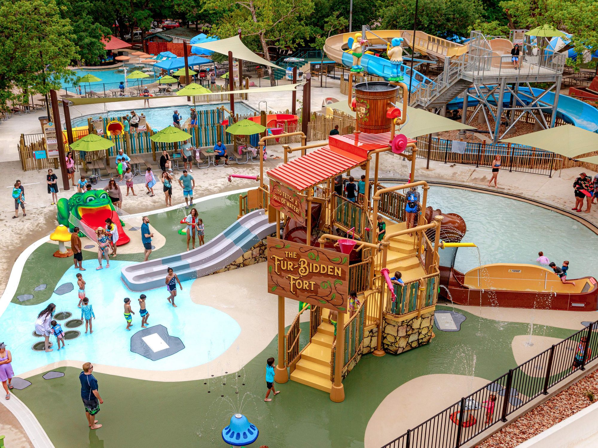 Schlitterbahn New Braunfels furbidden forest aerial