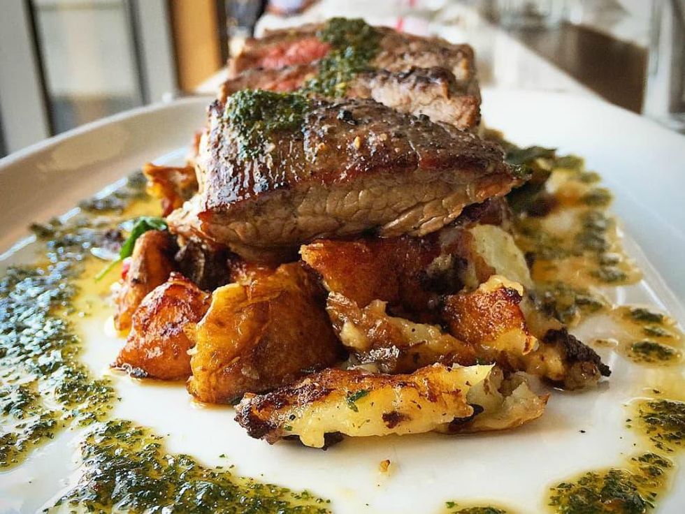 Second Bar and Kitchen flank steak dish 2015