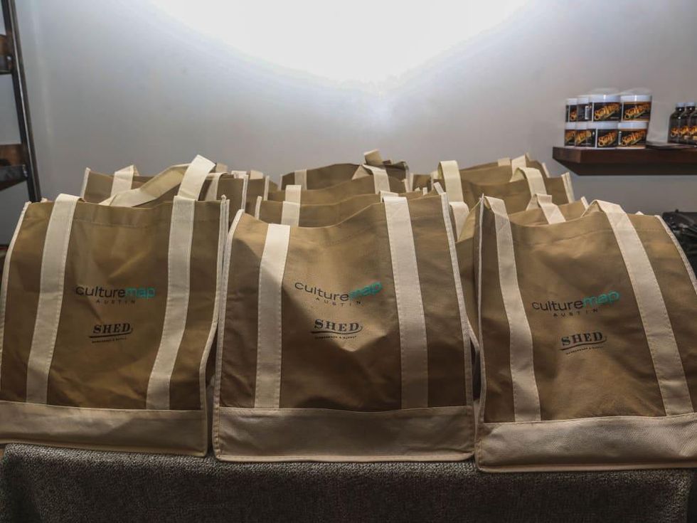 SHED Barbershop Industry Night CultureMap Austin Swag