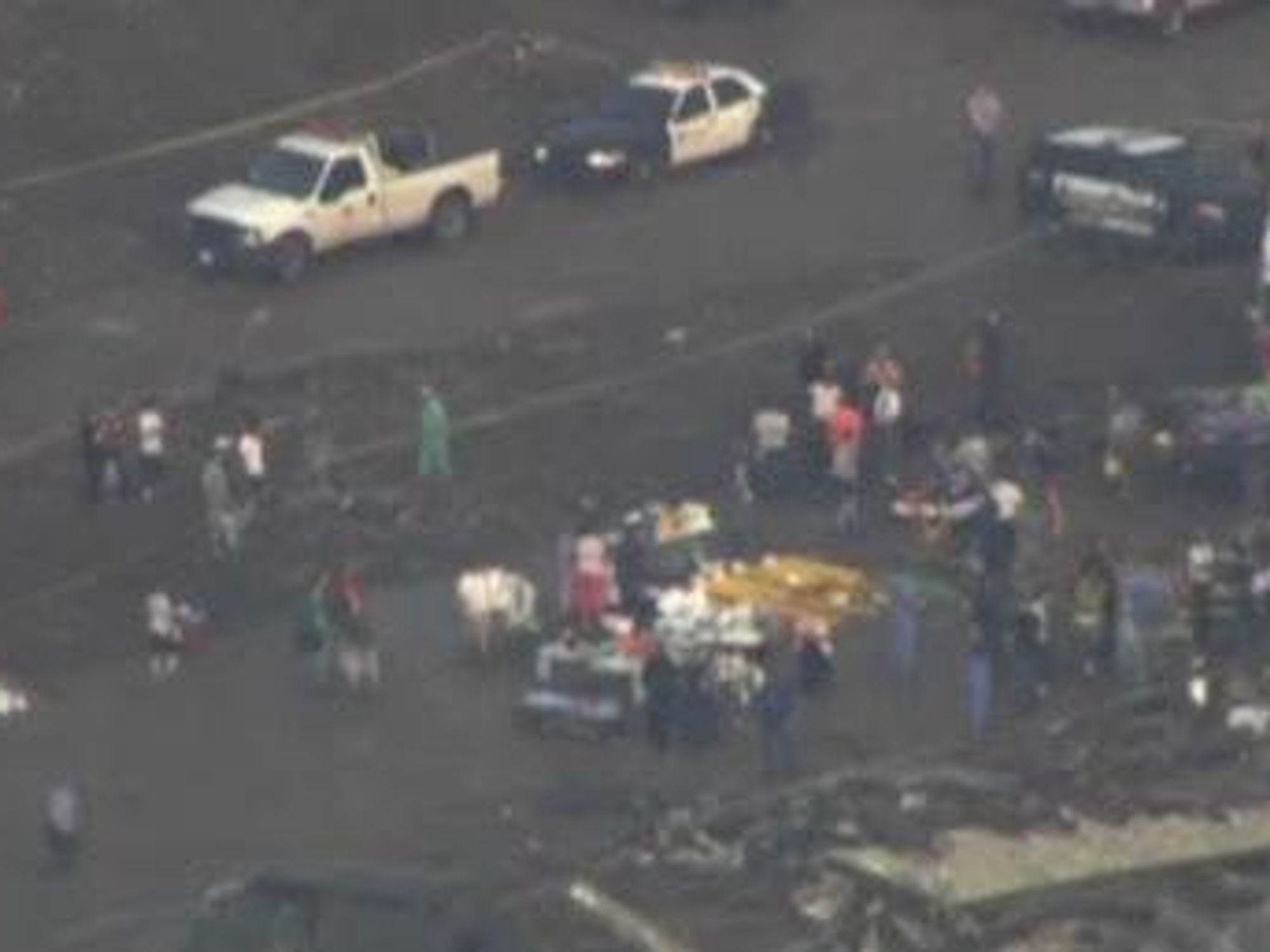 Shot from Moore, Oklahoma tornado destruction
