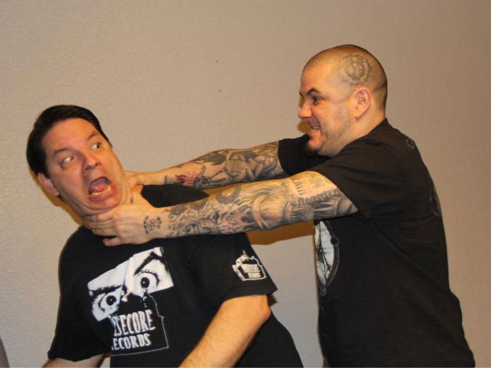 singer Philip Anselmo choking author Corey Mitchell