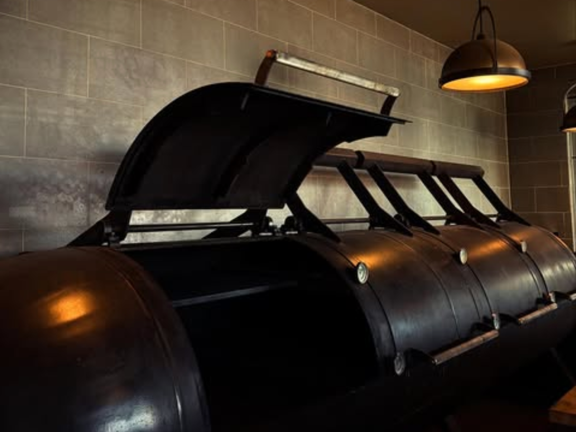 Smokers at Churchrow Tejas BBQ