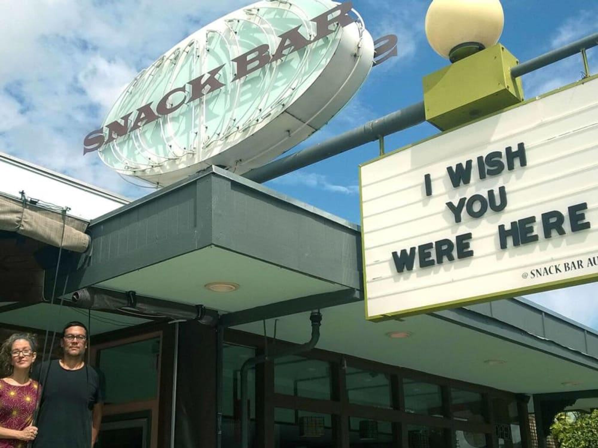 Snack Bar restaurant sign owners