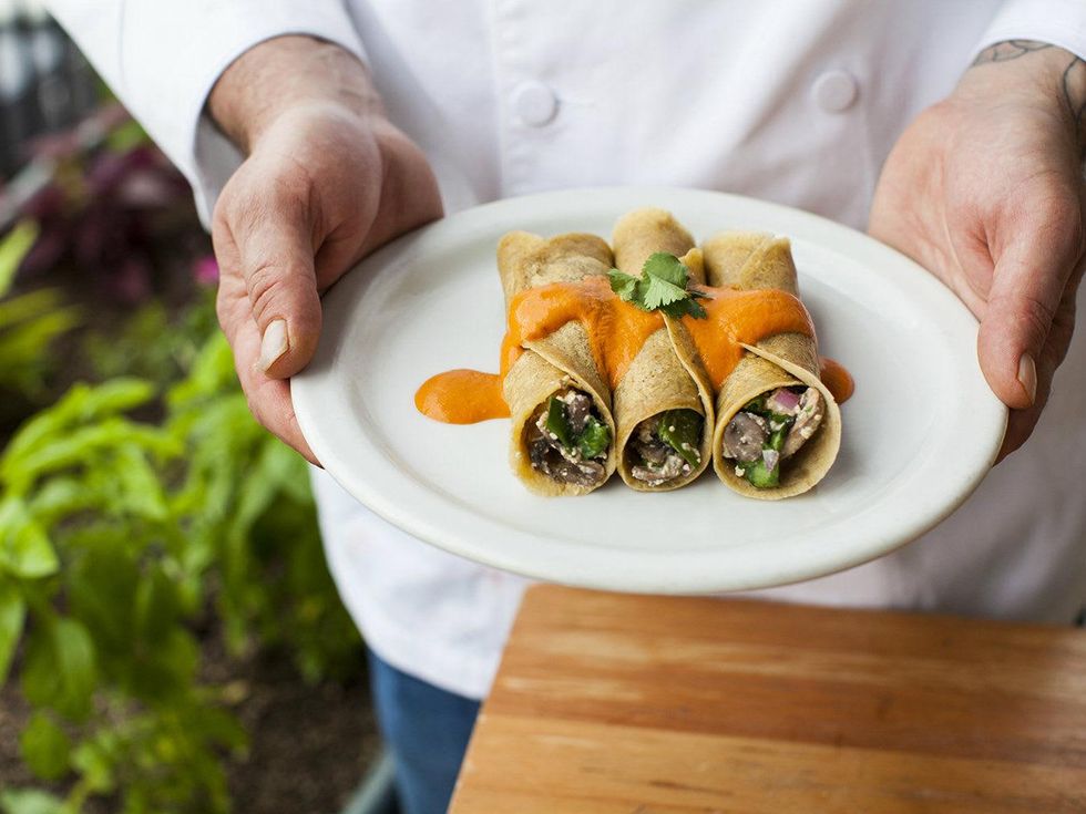 Snap Kitchen veggie enchiladas