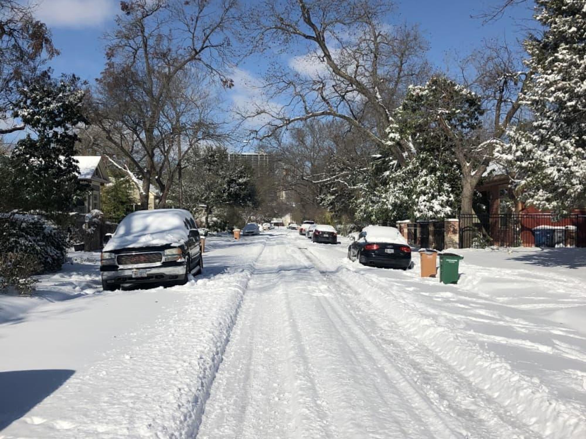 snow Austin 2021 street