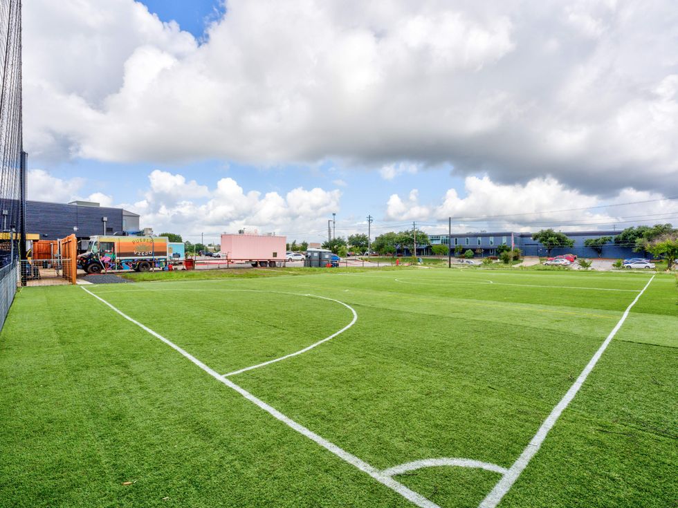 Soccer field at Meanwhile Brewing Co. Austin