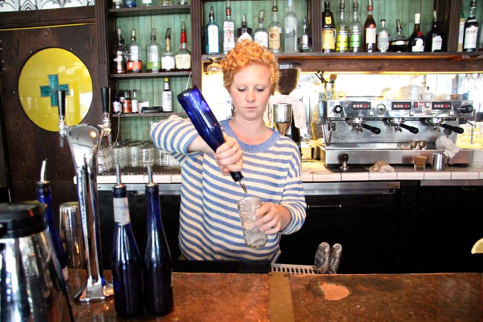 Soda fountain at Hillside Farmacy in Austin