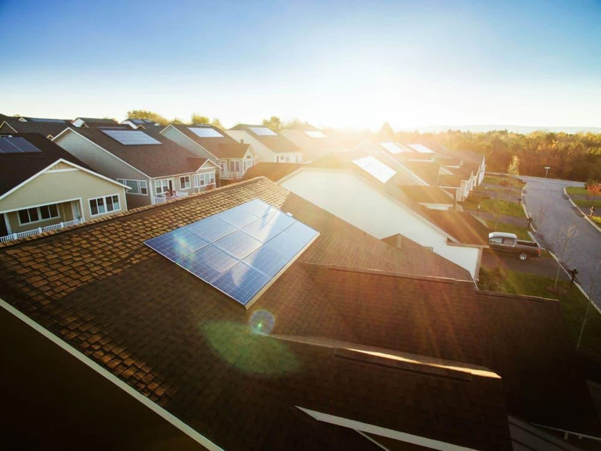 SolarCity solar panel house
