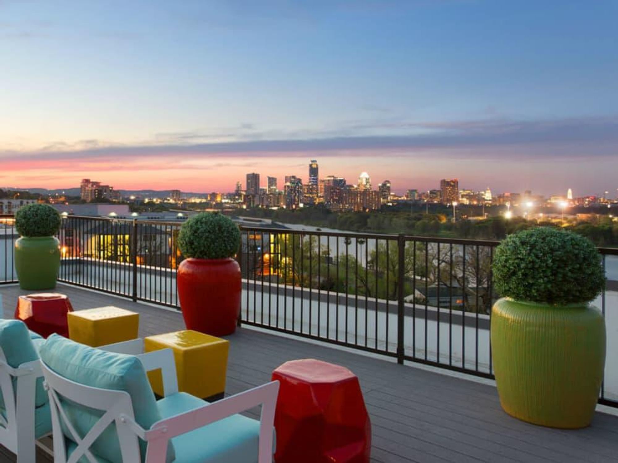 South Shore District Austin apartment rent patio downtown skyline Riverside