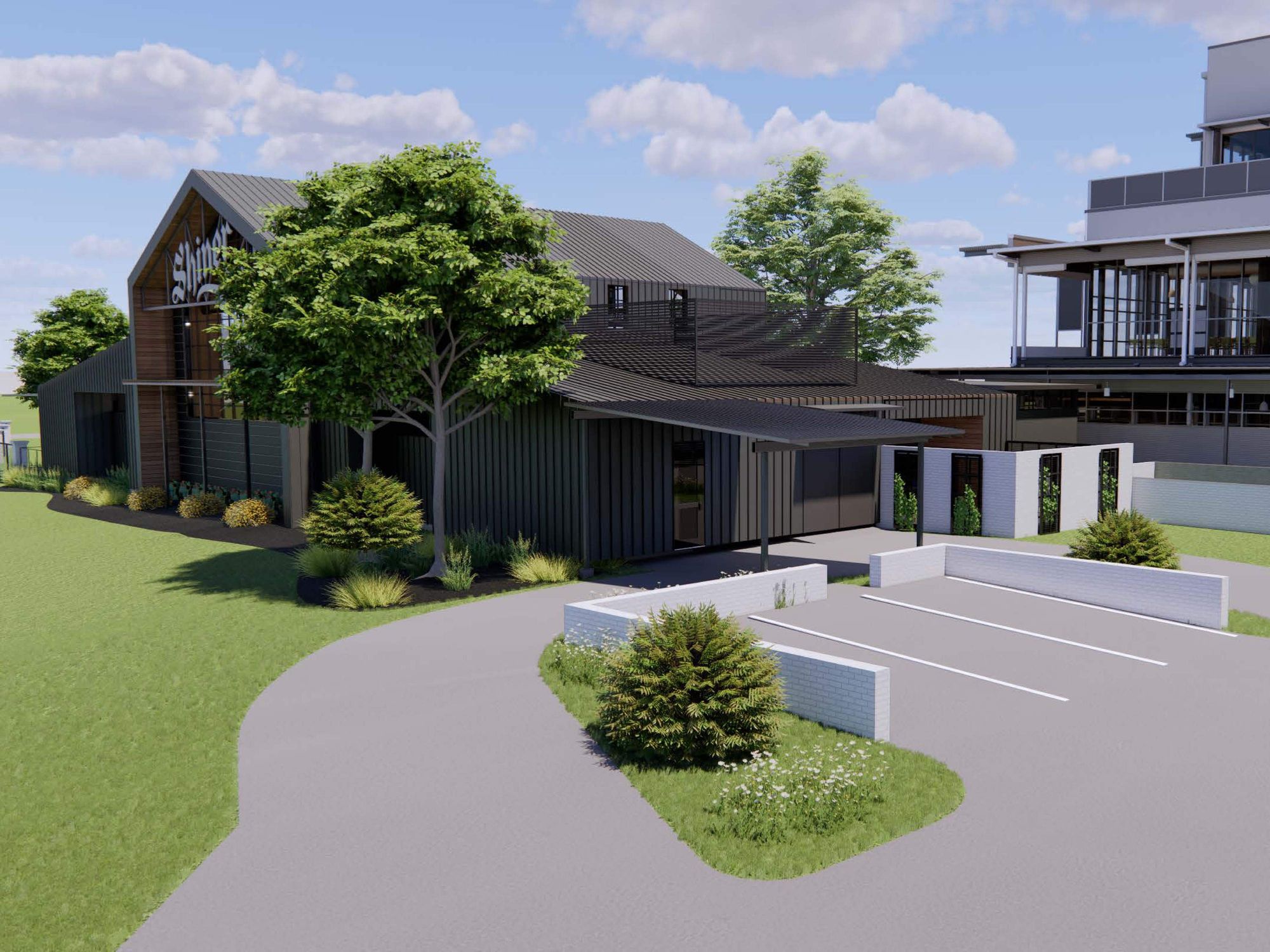 Spoetzl Brewery cocktail lounge restaurant