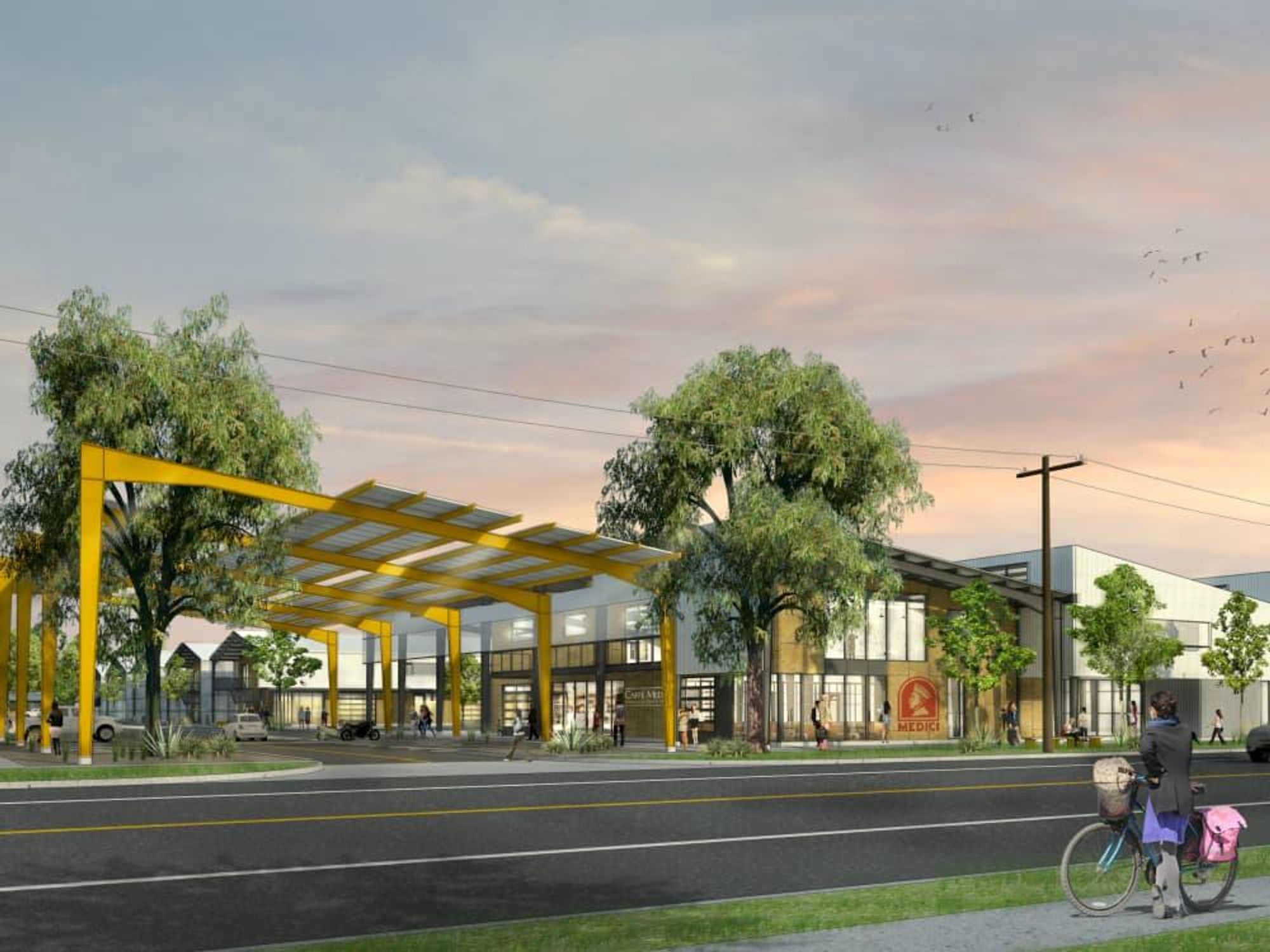 Springdale General creative office complex rendering Central Austin Management Group 2016