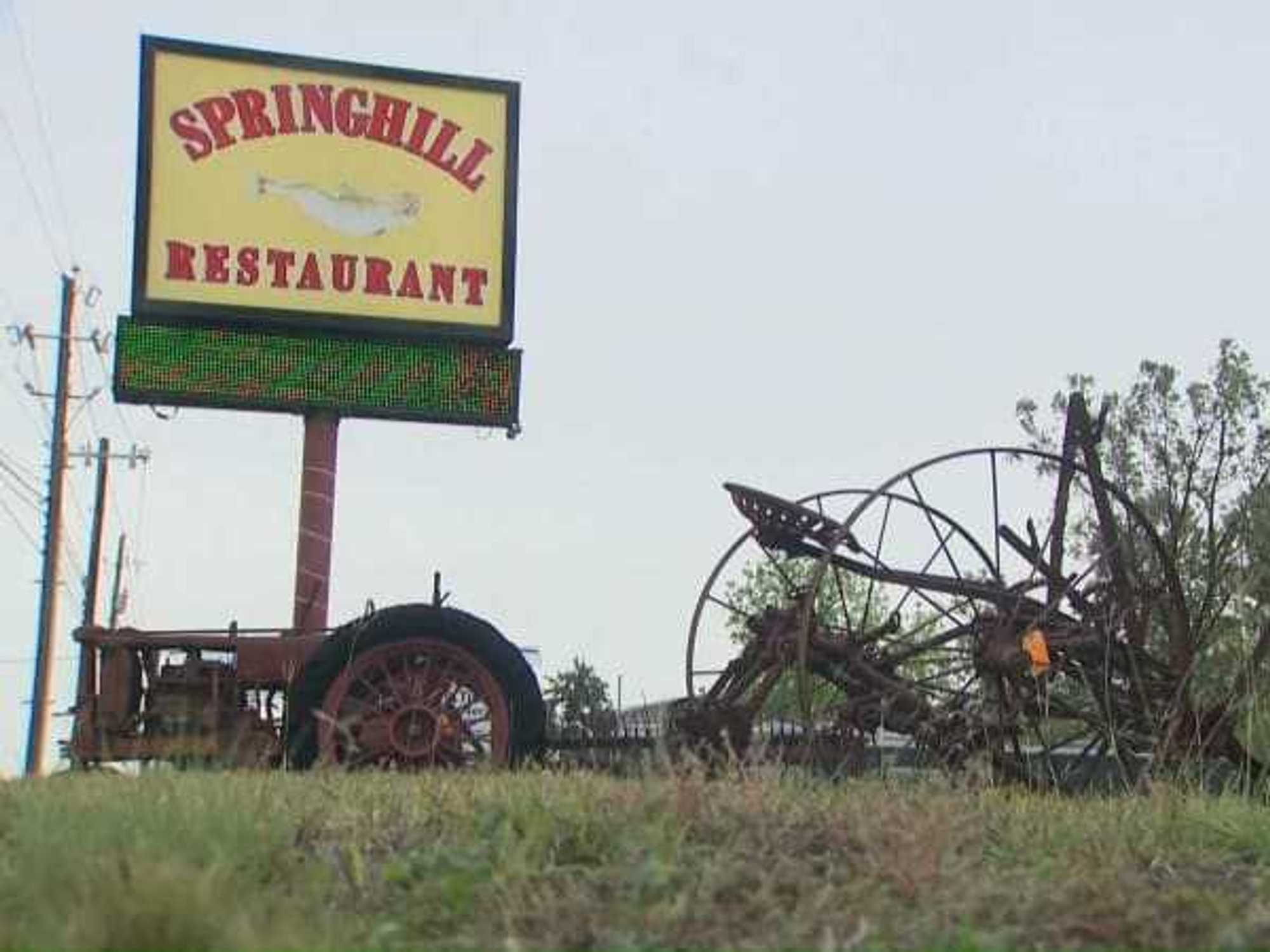 Springhill Restaurant sign