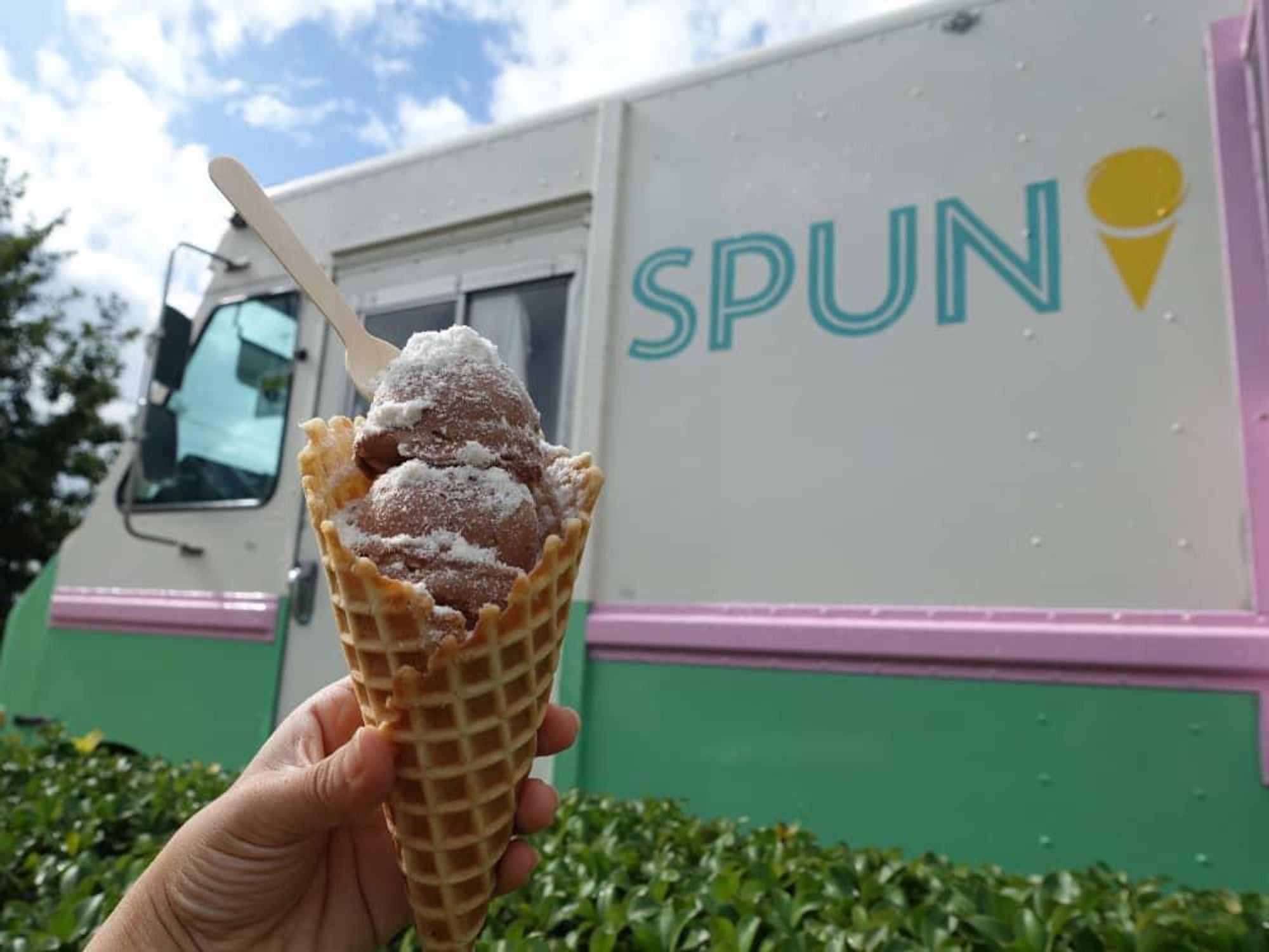 Spun Ice Cream truck cone