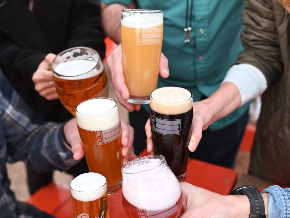 St. Elmo Brewing Co. beers in glasses