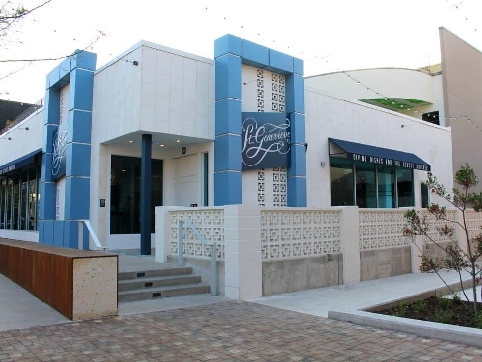 St Genevieve Austin bar Rock Rose March 2016 exterior