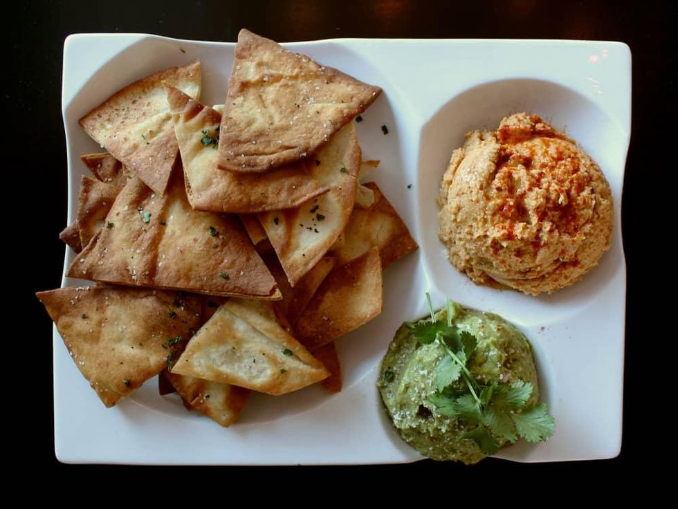 St Genevieve Austin bar Rock Rose March 2016 hummus guacamole