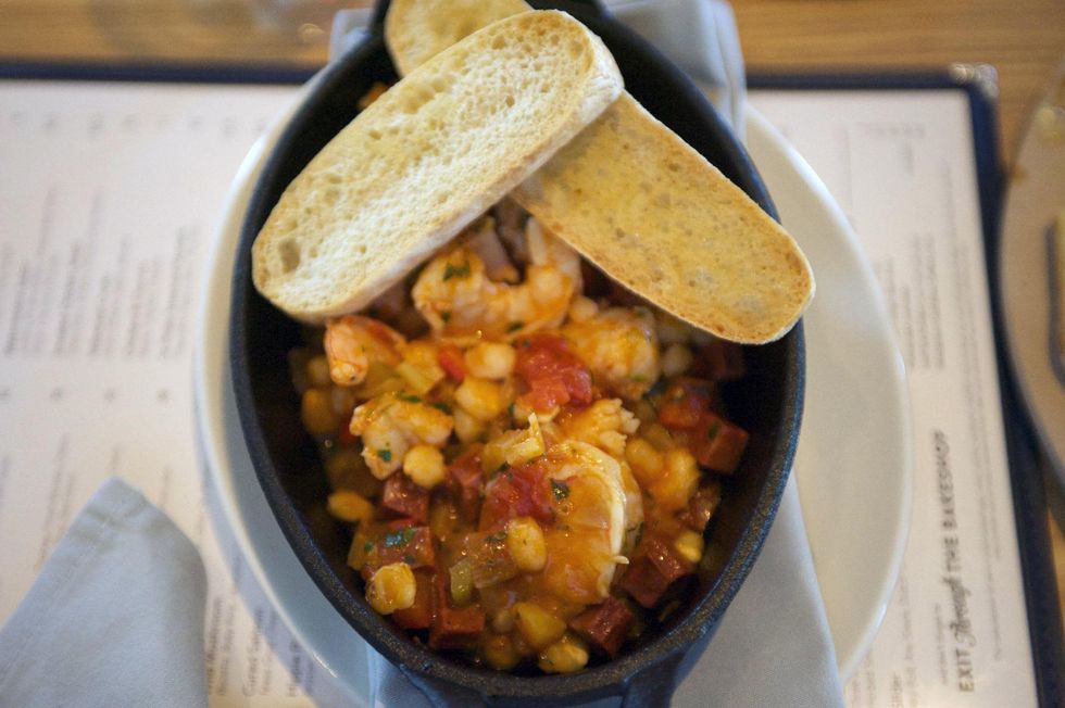 St. Philip shrimp pozole