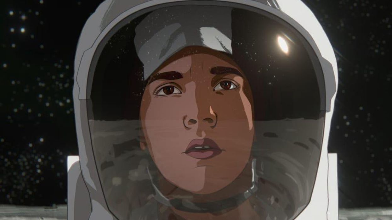 Stan (Milo Coy) in Apollo 10 1 2: A Space Age Childhood.