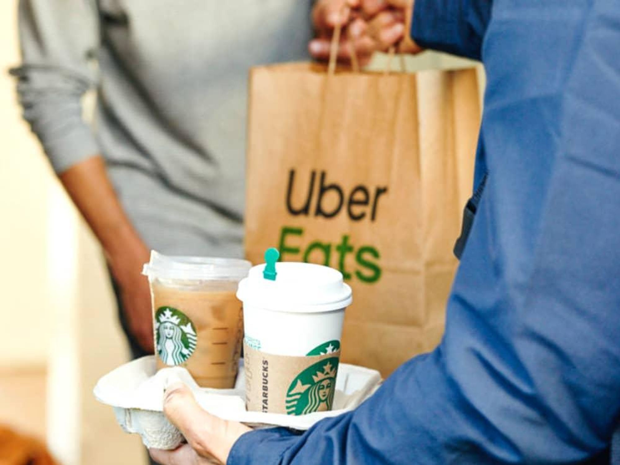 Starbucks Delivers Houston Uber Eats home delivery