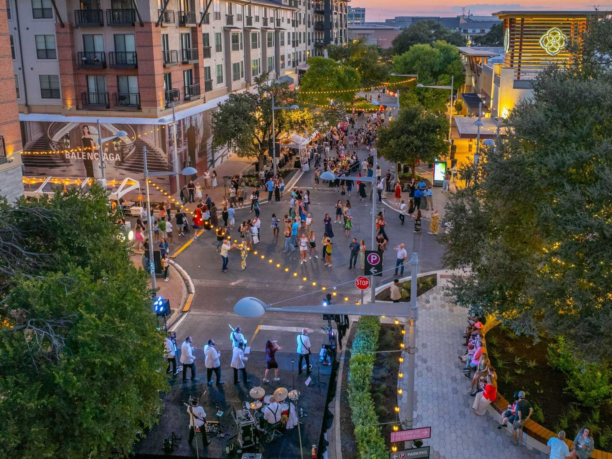 Starlight Soiree at The Domain aerial image