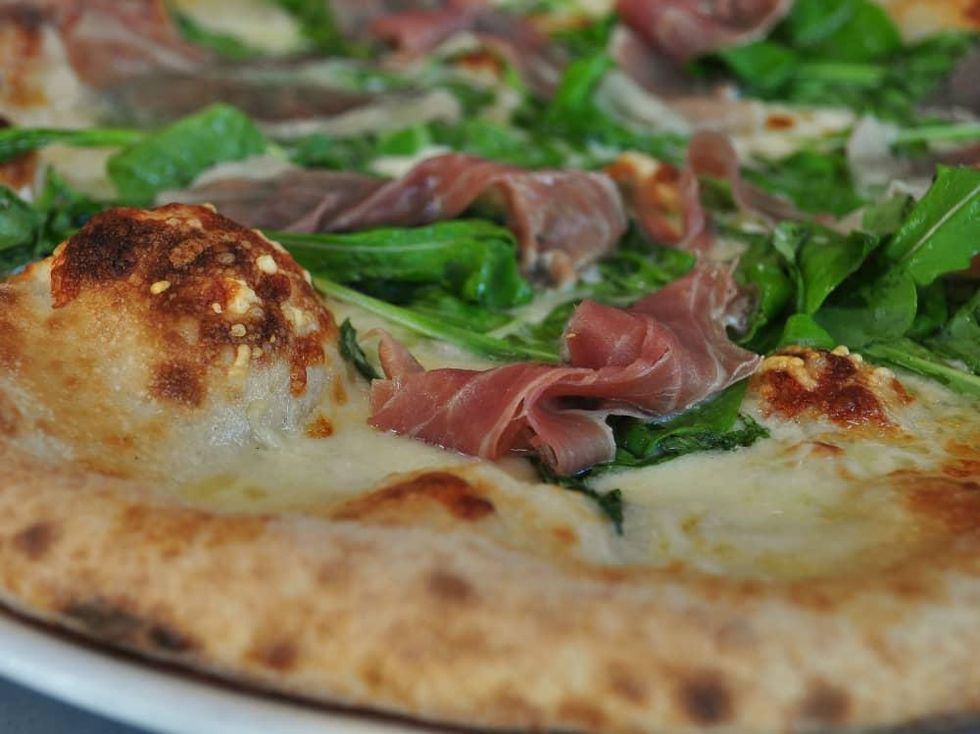 Stella Public House prosciutto arugula pizza