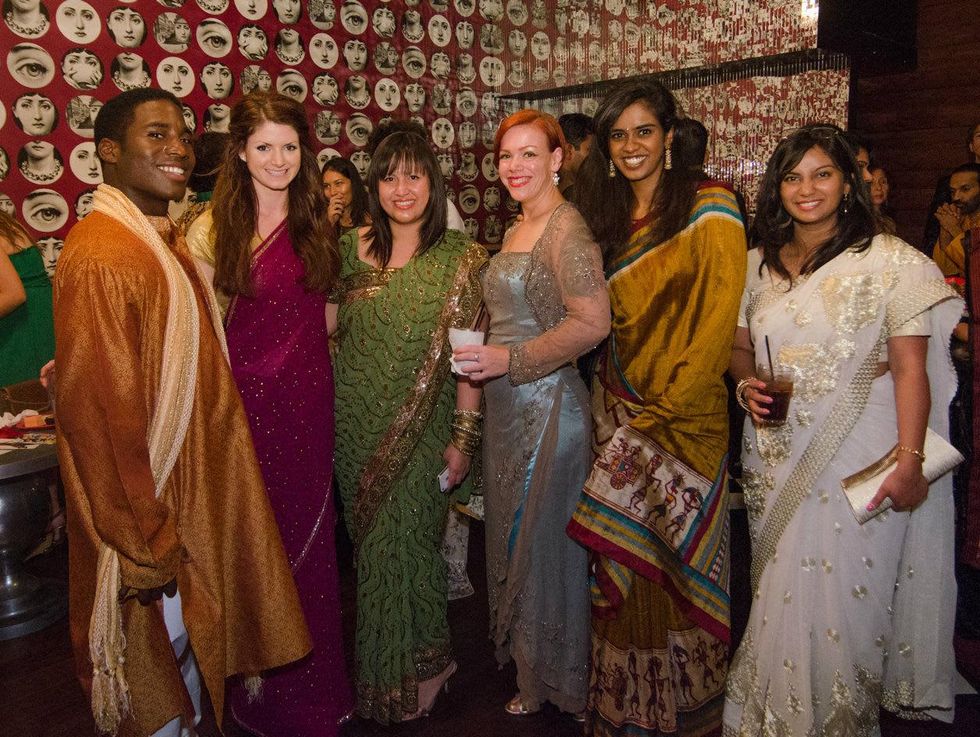Stephen Doss, Alex Kiester, Ava Sanchez, Vija Mendelson, Shruti Shirhalti and Aditis at Bollywood Ball