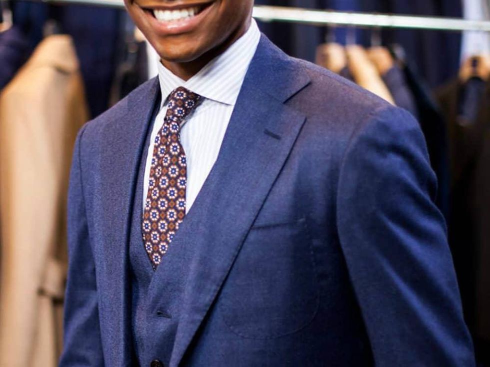 Suitsupply blue plan jort