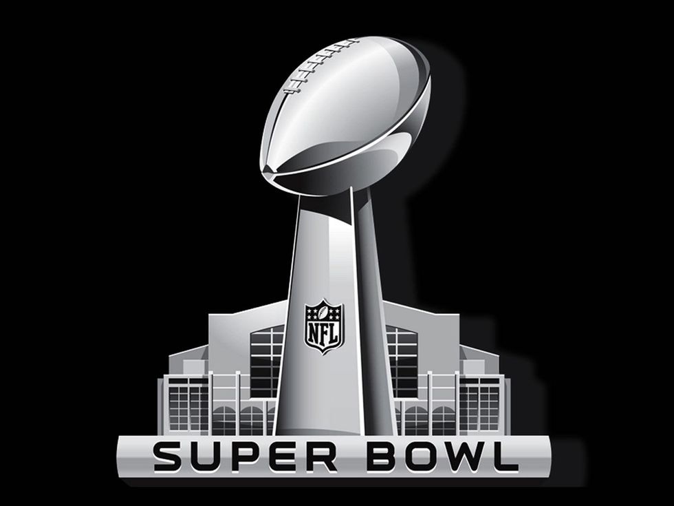 Super Bowl logo trophy
