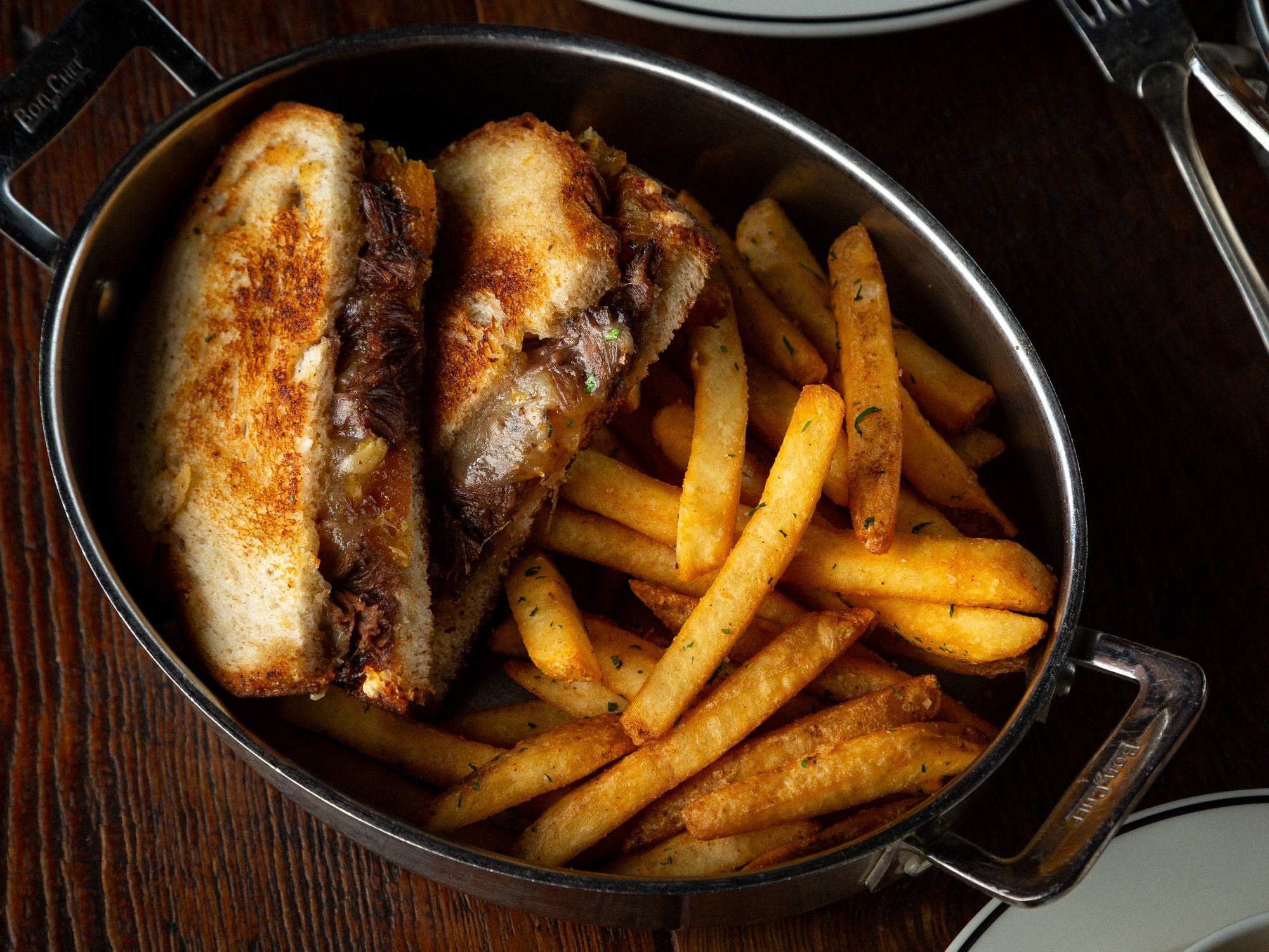 Supper's new short ribbed grilled cheese at Hotel Emma in San Antonio