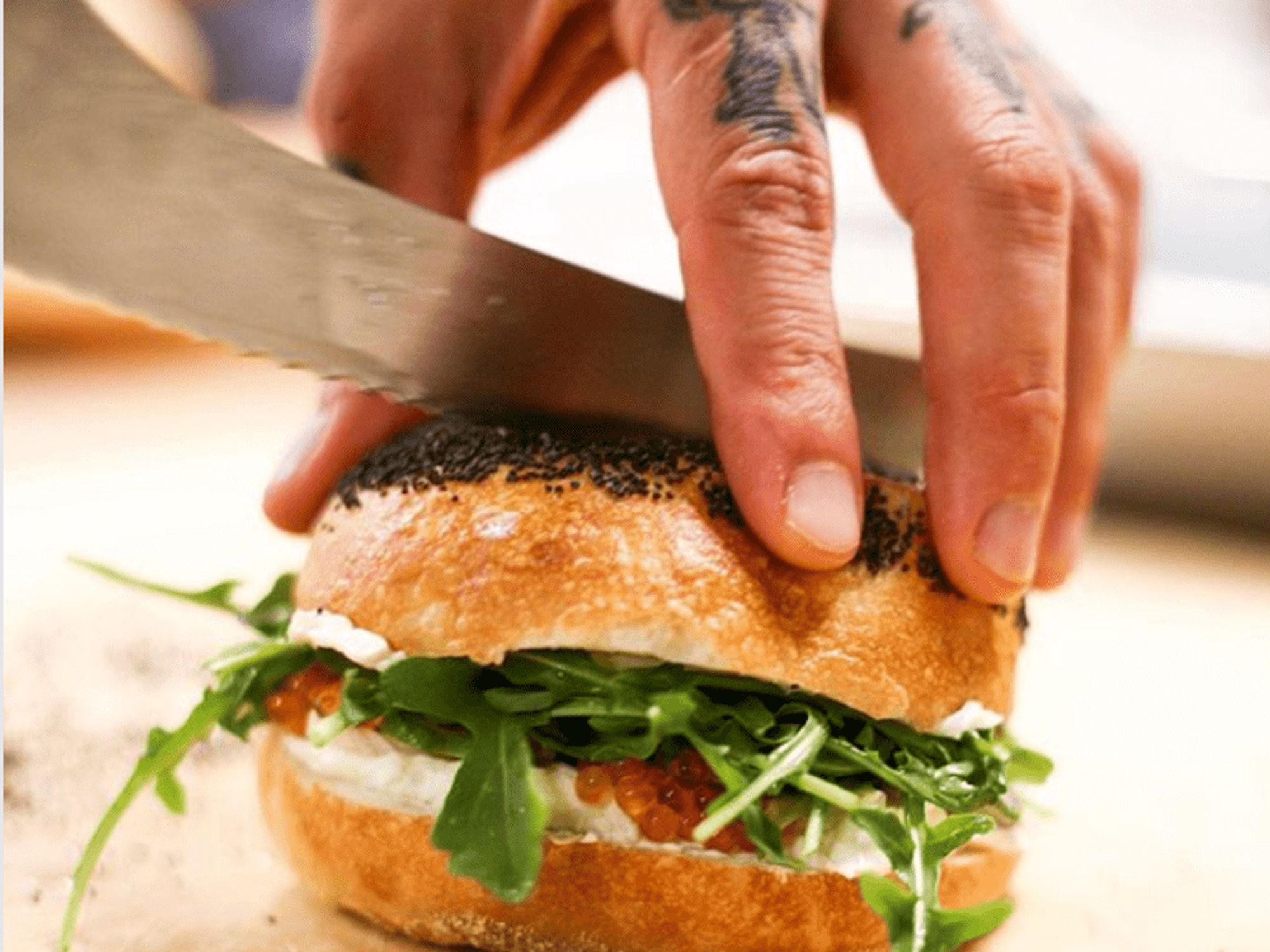 Swedish Hill sandwich bagel