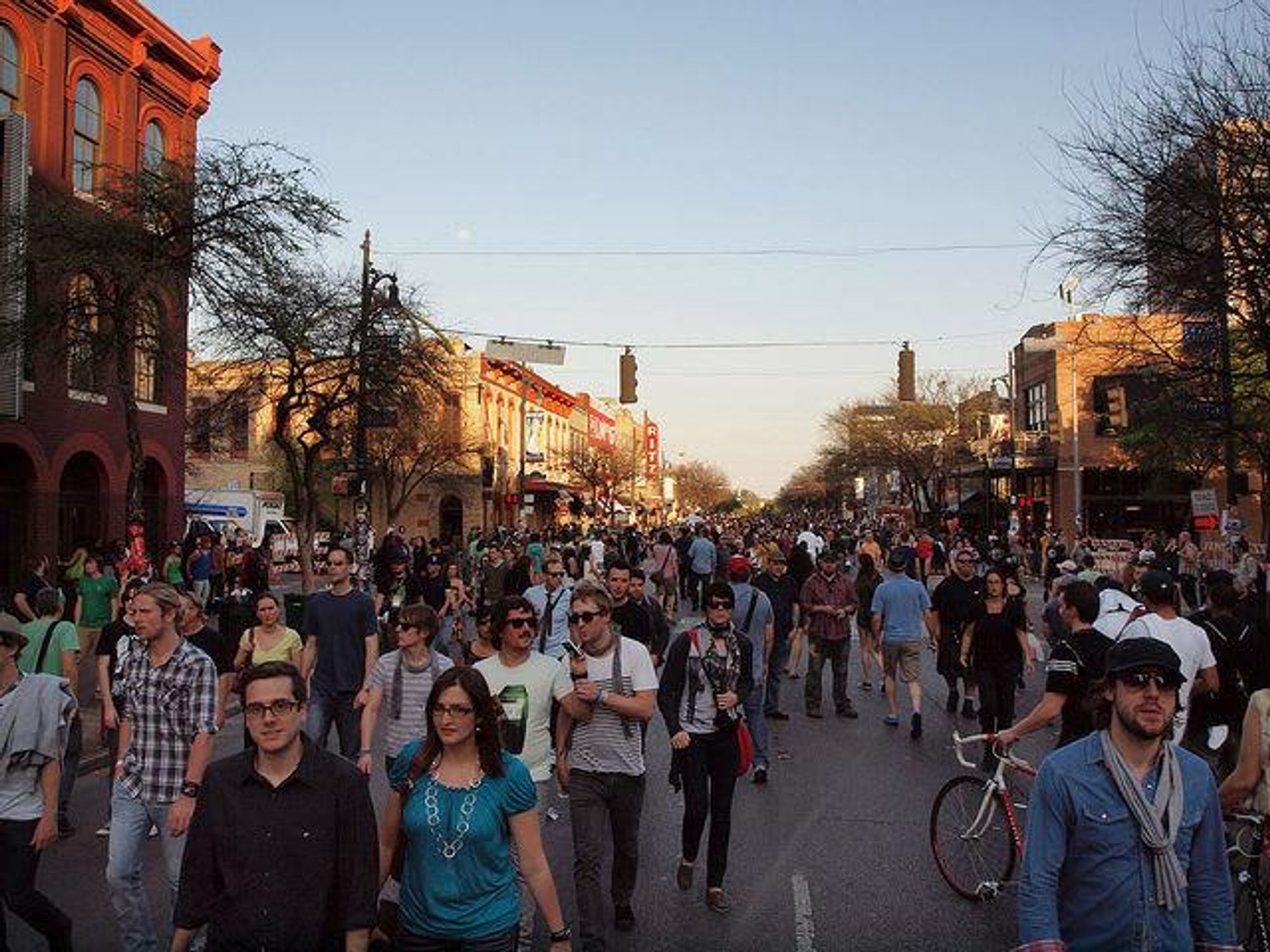 SXSW Dirty Sixth Street crowd