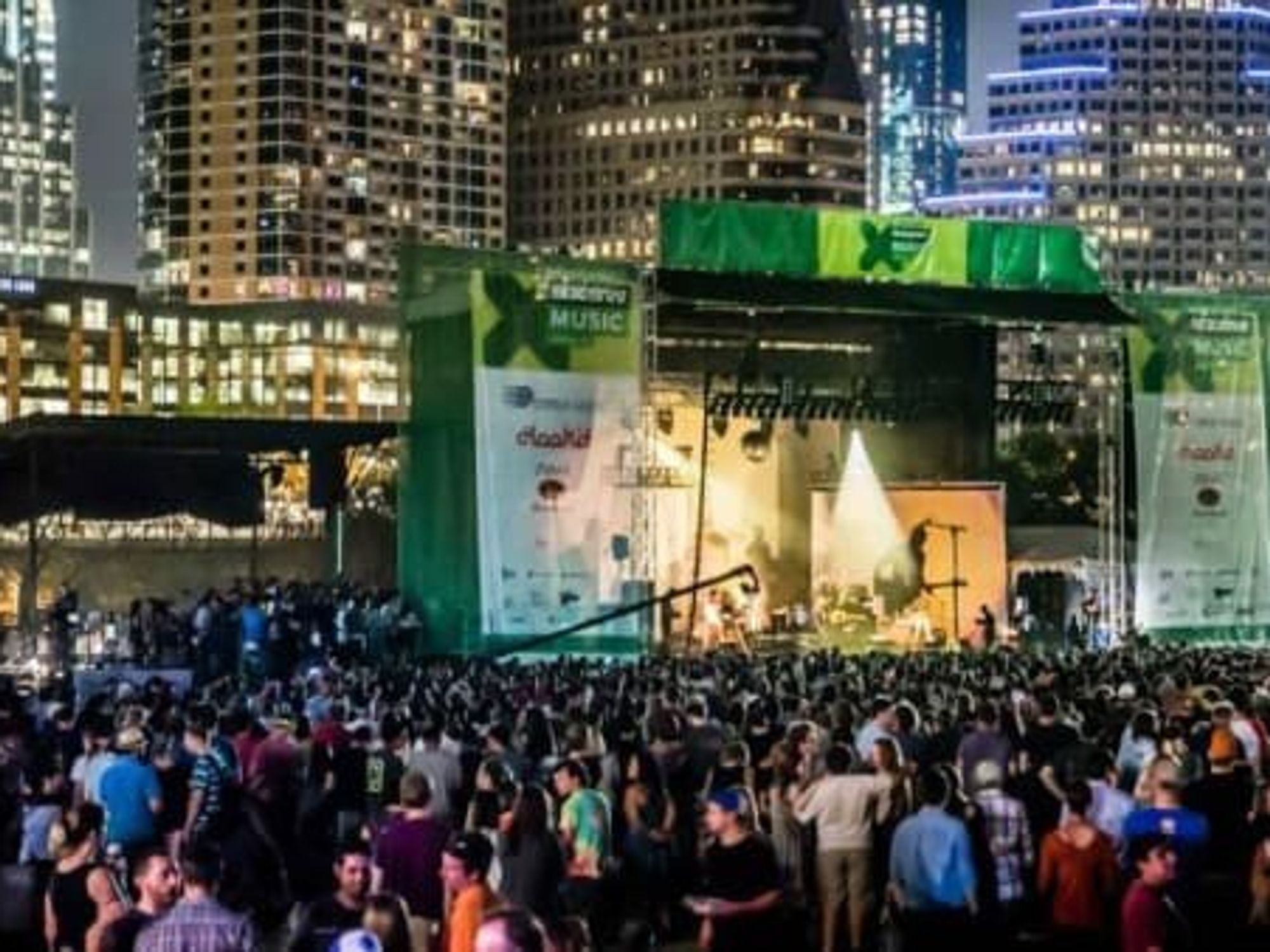 SXSW Festival Austin skyline