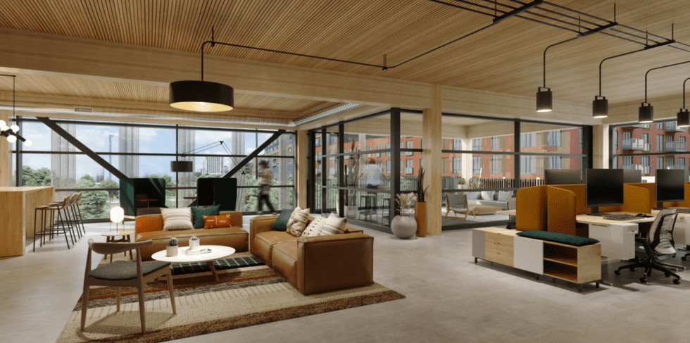 T3 Eastside rendering indoors