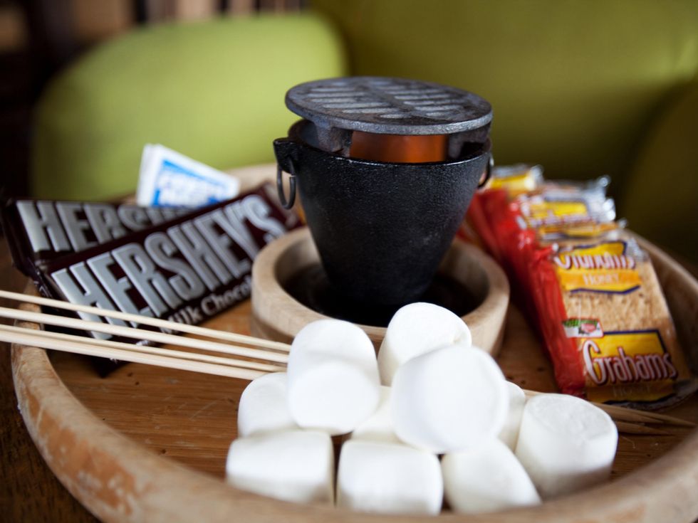 Tableside s'mores at Halcyon coffee bar and lounge