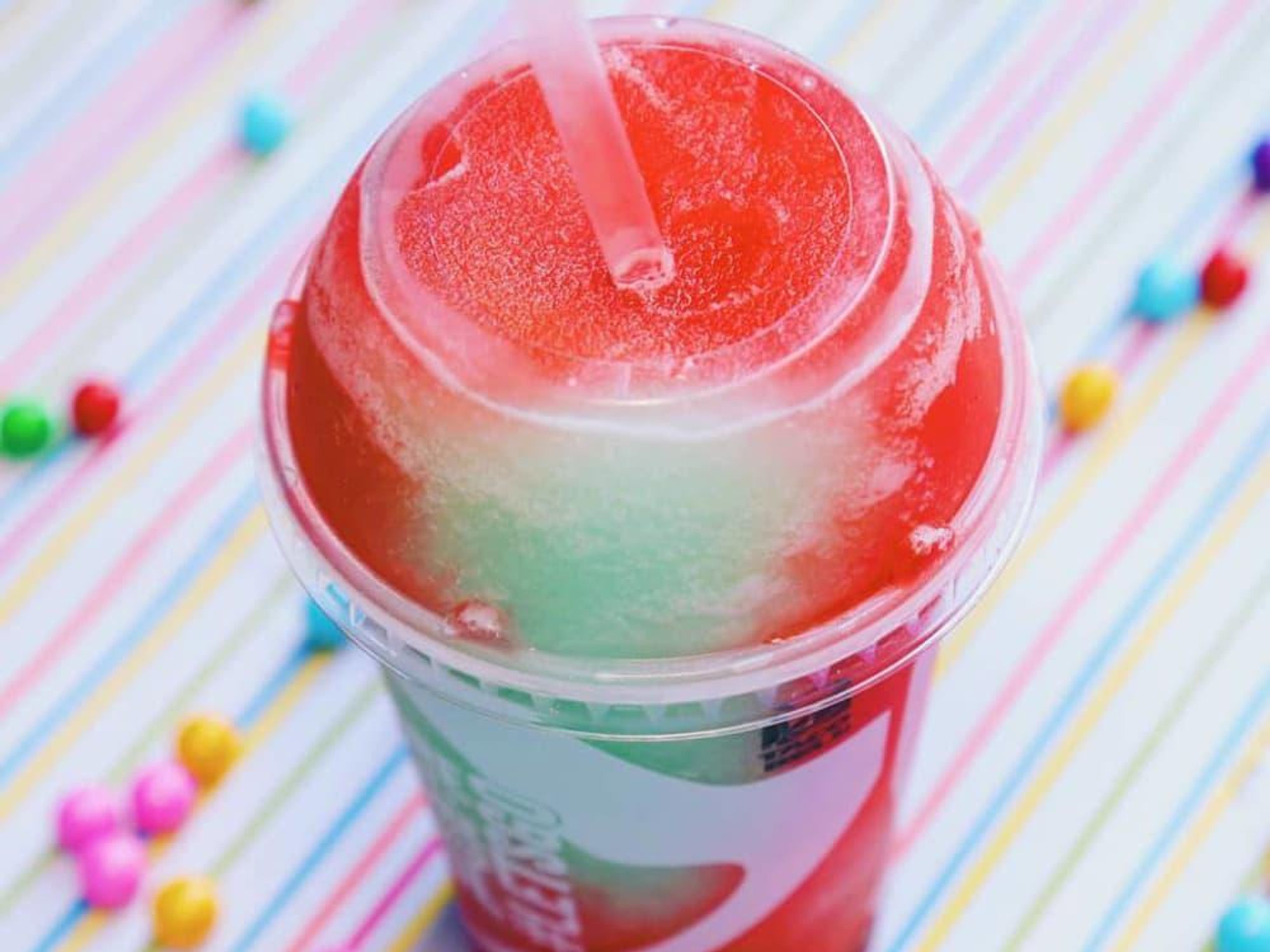 Taco Bell rainbow freeze