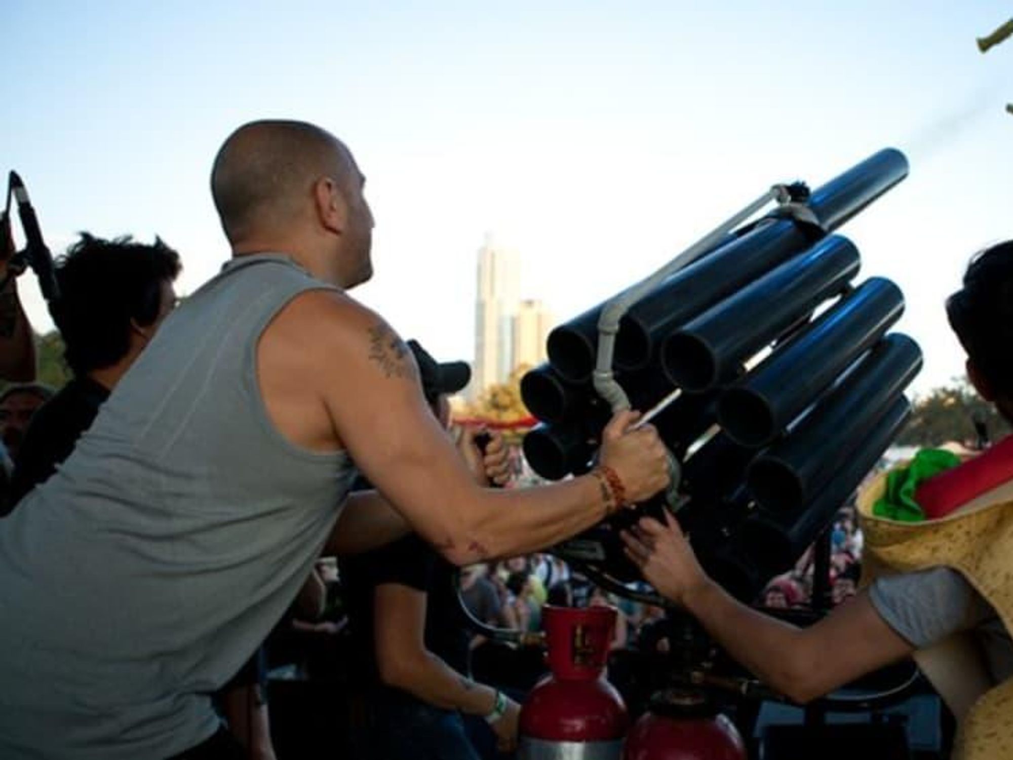Taco Cannon at fun fun fun fest