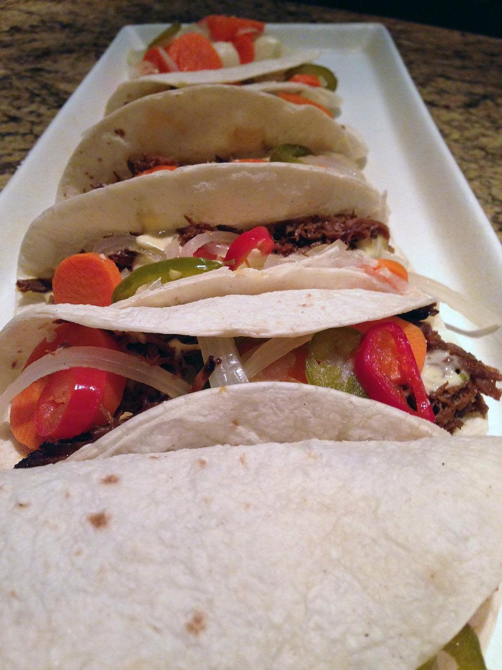 Tacos from The Carillon at Dames Across Texas event