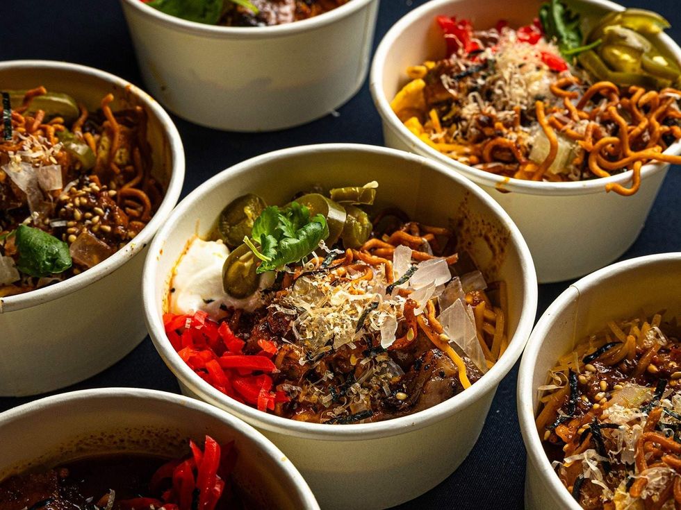 Tailgate Ramen bowls.