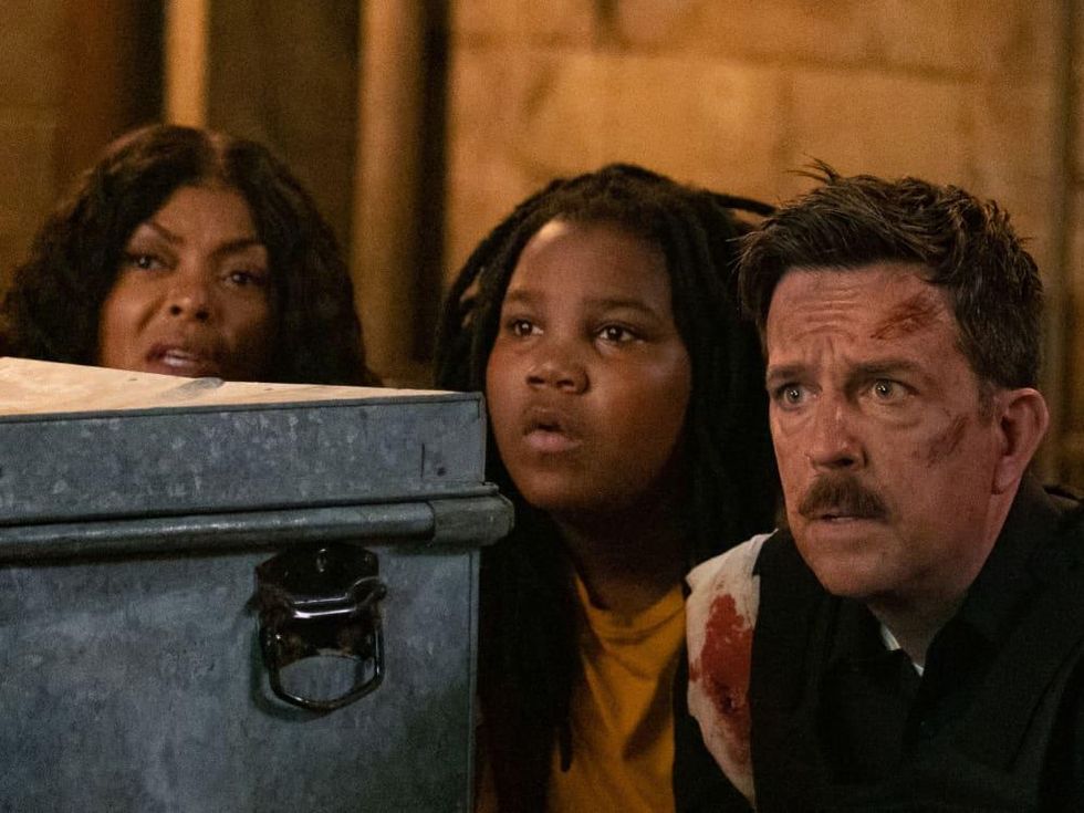 Taraji P. Henson, Terrence Little Gardenhigh, and Ed Helms in Coffee & Kareem