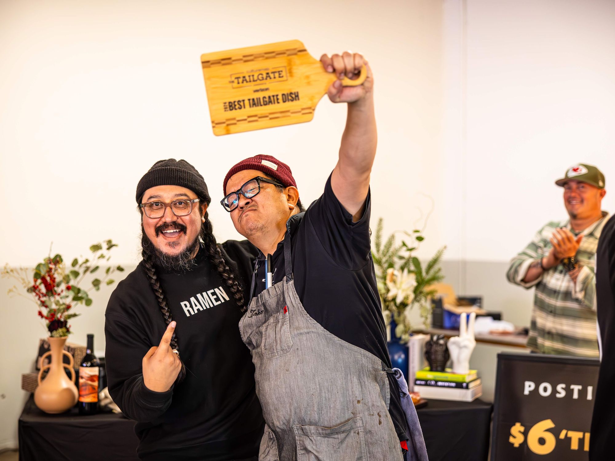 Tatsu Aikawa and Takuya \u201cTako\u201d Matsumoto of Ramen Tatsu-Ya at Austin Tailgate 2024