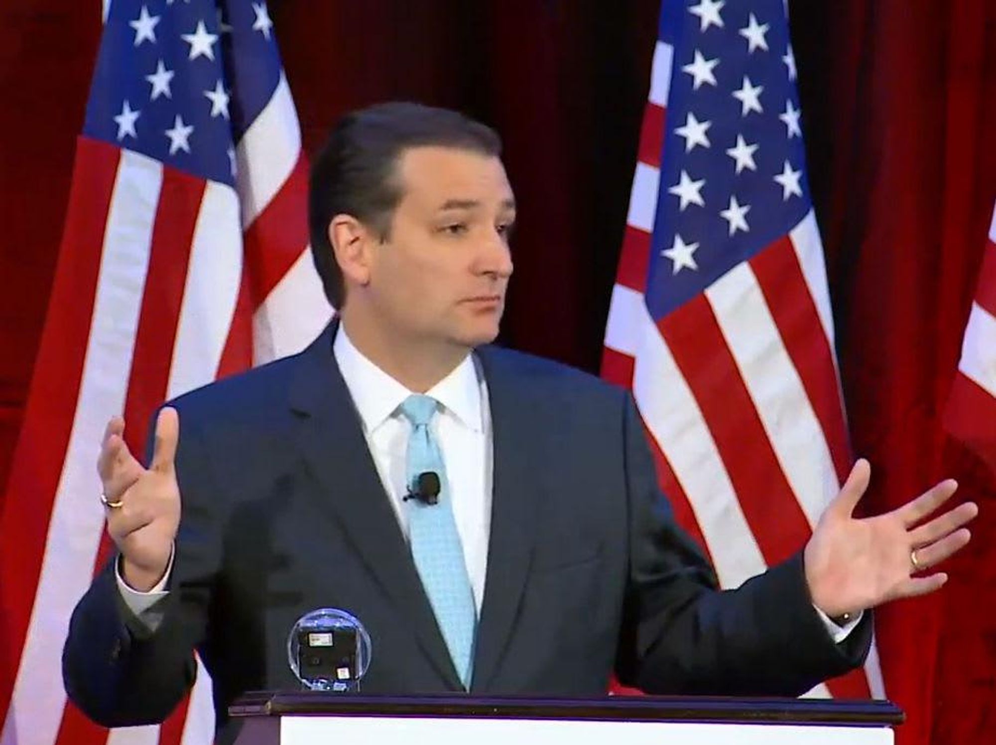 Ted Cruz speaking at the National Right to Life Convention