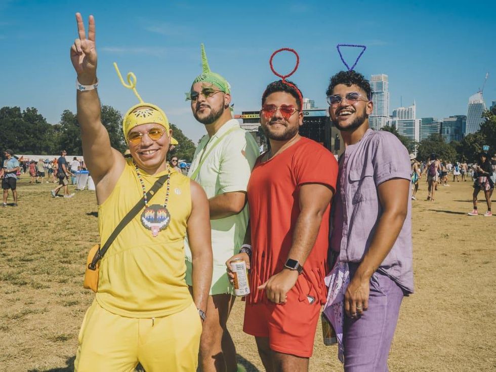 Telletubbies costume ACL Fest 2021