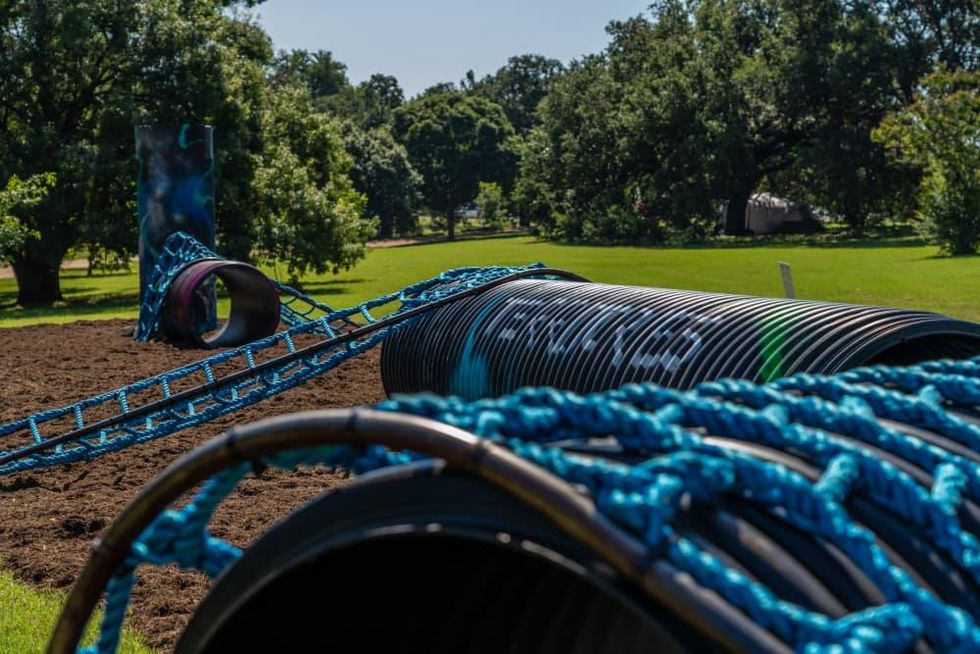 Territories installation at Austin hike and bike trail