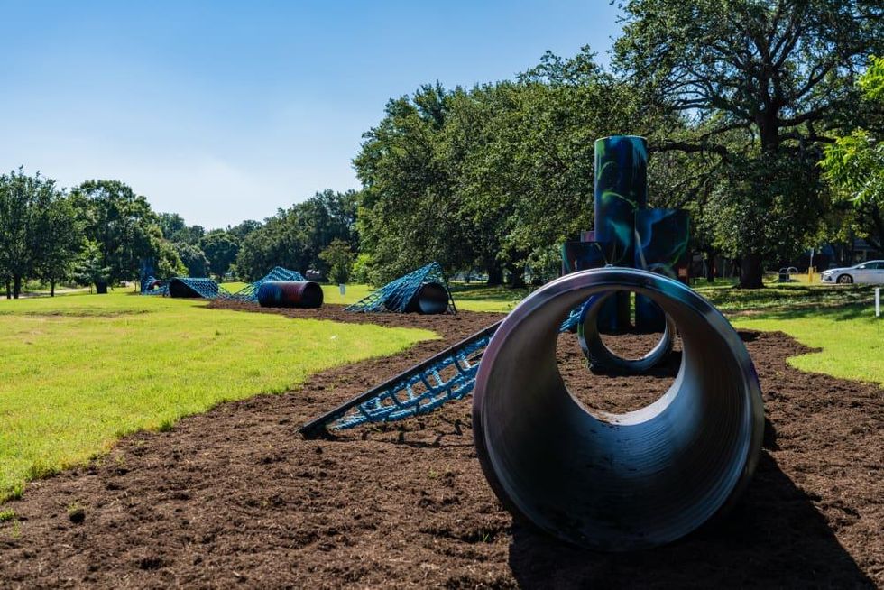 Territories installation at Austin hike and bike trail